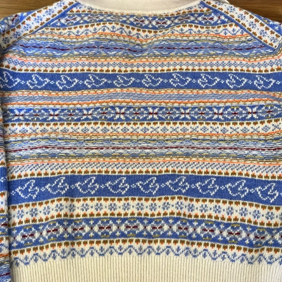 J.Crew Collared Fair Isle Sweater M - Picture 8 of 9